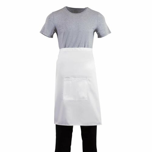 Regular Bistro Apron White - B132 - 11