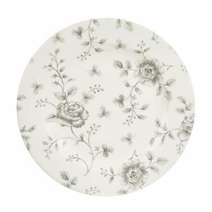 Churchill Vintage Prints Rose Chintz Profile Plates Grey 210mm (Pack of 6) - DA666 - 1