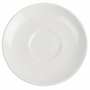 Royal Porcelain Classic White Espresso Cups Saucer 125mm (Pack of 12) - CG034 - 3