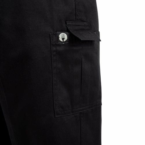 Chef Works Unisex Slim Fit Cargo Chefs Trousers Black 2XL - B222-XXL - 5