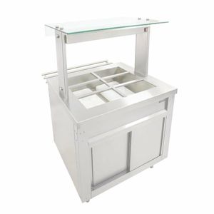 Parry Flexi-Serve Ambient GN Buffet Bar with Chilled Cupboard 860mm FS-AW2PACK - FD212 - 1