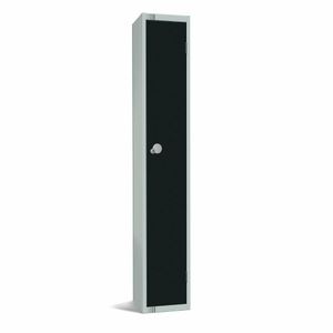 Elite Single Door Manual Combination Locker Locker Black with sloping top - GR670-CLS - 1