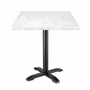 Bolero Square Marble Effect Table Top White 600mm - DC301 - 3