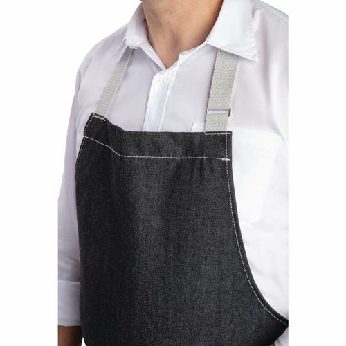 Southside Bib Apron Denim Black - B981 - 3