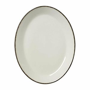 Steelite Charcoal Dapple Oval Coupe Plates 280mm (Pack of 12) - VV1321 - 1