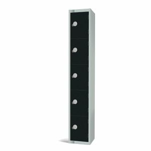 Elite Five Door Manual Combination Locker Locker Black with sloping top - GR688-CLS - 3