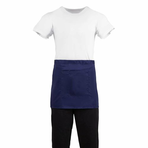 Whites Short Bistro Apron Navy Blue - BB179 - 10