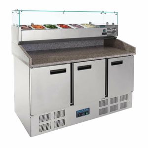 Polar G-Series Pizza Prep Counter Fridge 368Ltr - CN267 - 1
