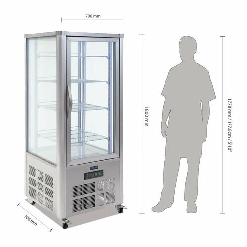 Polar G-Series Patisserie Display Fridge 400Ltr - GD881 - 2