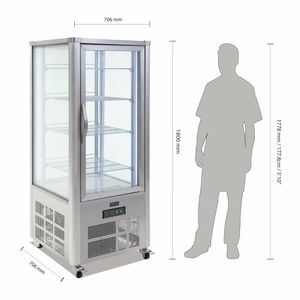 Polar G-Series Patisserie Display Fridge 400Ltr - GD881 - 3
