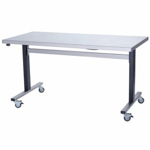 Parry Stainless Steel Adjustable Height Table Wide Electric Mobile 1000mm - GM997 - 1