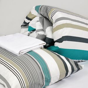Mitre Essentials Madison Bedding Set Teal Single - HD138 - 1