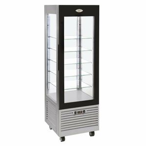 Roller Grill Display Fridge with Fixed Shelves Stainless Steel - DT733 - 1