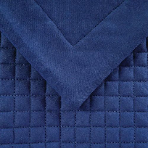 Mitre Essentials Quilted Waffle Bed Runner Denim Super King - HN868 - 2
