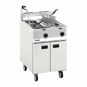 Lincat Opus 800 Twin Tank Twin Basket Free Standing Natural Gas Filtration Fryer OG8111/OP - DM539-N - 1