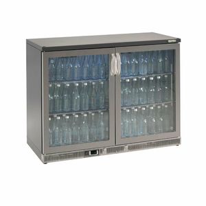 Gamko Bottle Cooler - Double Hinged Door 275 Ltr Stainless Steel - CE560 - 1
