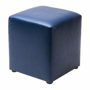 Cube Faux Leather Bar Stool Midnight (Pack of 2) - 1