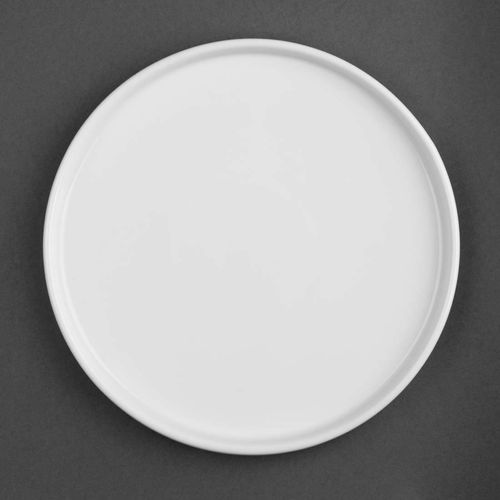 Olympia Whiteware Flat Round Plate 268mm 10.5 (Box 4) - 1