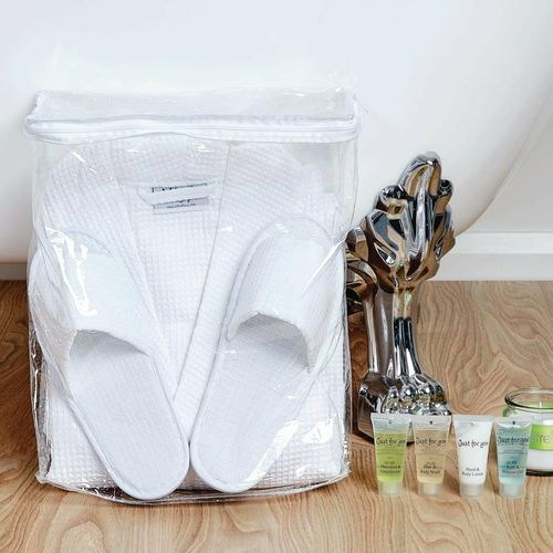 Mitre Comfort Langley Bathrobe and Slipper Set with Storage Bag Extra Large - 1