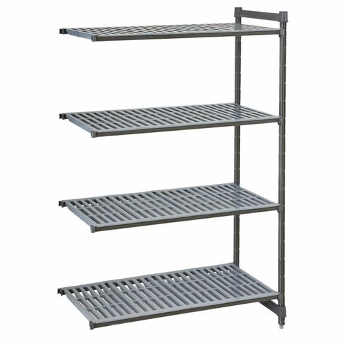 Cambro Camshelving Basics Plus Add-On Unit 4 Tier With Vented Shelves 1630H x 870W x 460D mm - 1
