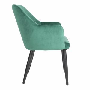 Bolero Lia Velvet Set of 2 Chairs - Dark Green - 3