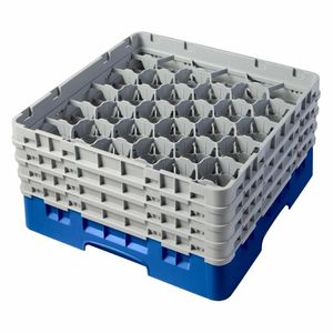 Cambro Camrack Blue 30 Compartments Max Glass Height 215mm - CZ136 - 1