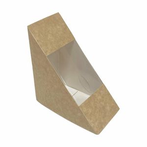 Fiesta Recyclable Standard Sandwich Wedge with PET window 65mm (Pack of 500) - FT650 - 1
