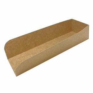 Fiesta Recyclable Hot Dog Tray Large 50x75mm (Pack of 500) - FT663 - 1