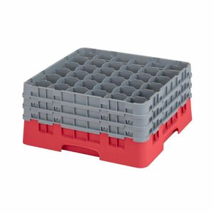 Cambro Camrack Red 36 Compartments Max Glass Height 197mm - CZ180 - 1