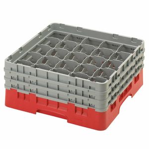 Cambro Camrack Red 25 Compartments Max Glass Height 174mm - CZ196 - 1