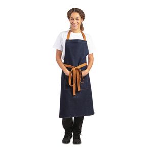 Deglon Sabatier Prep Like A Pro 4-Piece BBQ Utensil Set With Whites Denim-Blue Apron - SA636 - 3