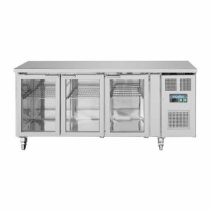 Polar U-Series 3 Door Counter Fridge with Glass Doors - UA024 - 3