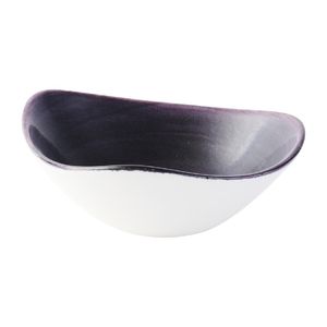 Churchill Stonecast Patina Deep Purple Triangle Bowl 235mm (Pack of 12) - DX066 - 3
