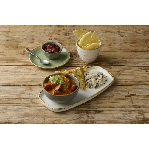 Churchill Stonecast Barley White Chefs' Walled Oblong Plate 300mm (Pack of 6) - DX020 - 3
