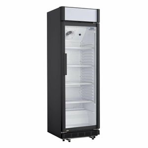 Nisbets Essentials Upright Display Cooler with Light Box 346Ltr - CJ794 - 1
