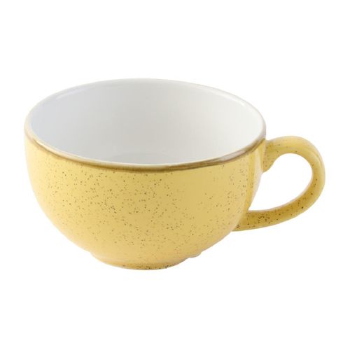Churchill Stonecast Mustard Seed Cappuccino Cup 227ml (Pack of 12) - DX039 - 1