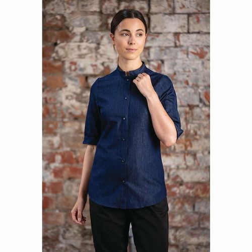 Southside NY Queens Womens Denim Lightweight Chefs Shirt Size XS - BA003-XS - 1