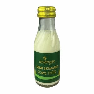 Delamere Dairy Mini Semi-Skimmed Milk 97ml (Pack of 24) - FX096 - 1