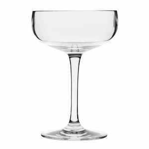 Olympia Kristallon Polycarbonate Champagne Coupe Glasses 210ml (Pack of 12) - DM270 - 1