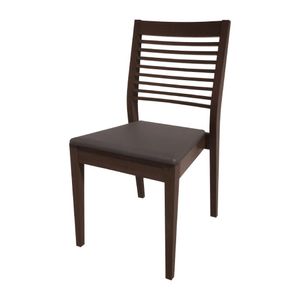 Bolero Bespoke Marty B Stacking Chair in Anthracite/Wenge - HS398 - 1