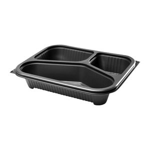 Faerch Hot Deli Deluxe 3 Compartment Takeaway Containers (Pack of 365) - HU386 - 1