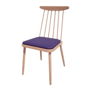 Bolero Bespoke Frank Side Chair Blue/Beech - HS465 - 1