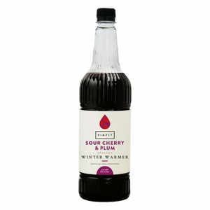 Simply Winter Warmer Sour Cherry & Plum Syrup 1Ltr - HT801 - 1