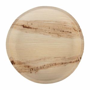 Fiesta Compostable Palm Leaf Plates Round 250mm (Pack of 100) - HT877 - 1