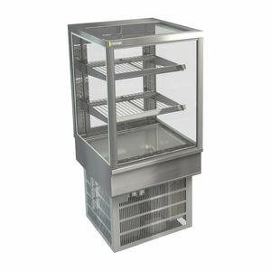 Cossiga Tower STG Refrigerated Drop-in Display w/Solid Front Glass & Rear Sliding Doors 600mm - HT567 - 1