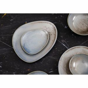 Olympia Ember Blue Triangle Plates 190mm (Pack of 6) - FU180 - 3