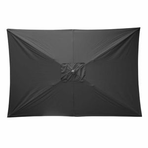 Bolero Seville Square Parasol 2x3m Black - DZ871 - 3