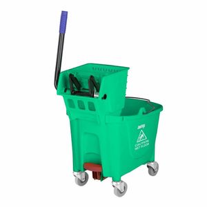 Jantex 30ltr Mop Bucket with Foot Pedal release - Green - FW867 - 3