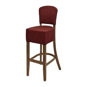Hanoi Bar Chair in Weathered Oak with Shetland Scarlett - HP787 - 1