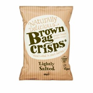 Brown Bag Crisps Lightly Salted 40g (Pack of 20) - FU437 - 1